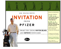 Pfizer Golf Invitation