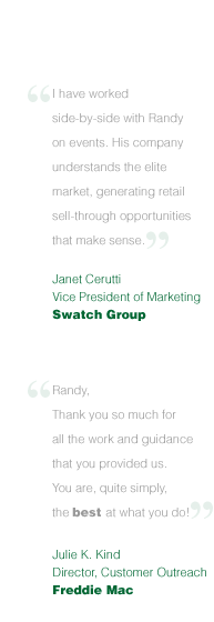 Swatch Upscale Merchandising and Freddie Mac Testimonials